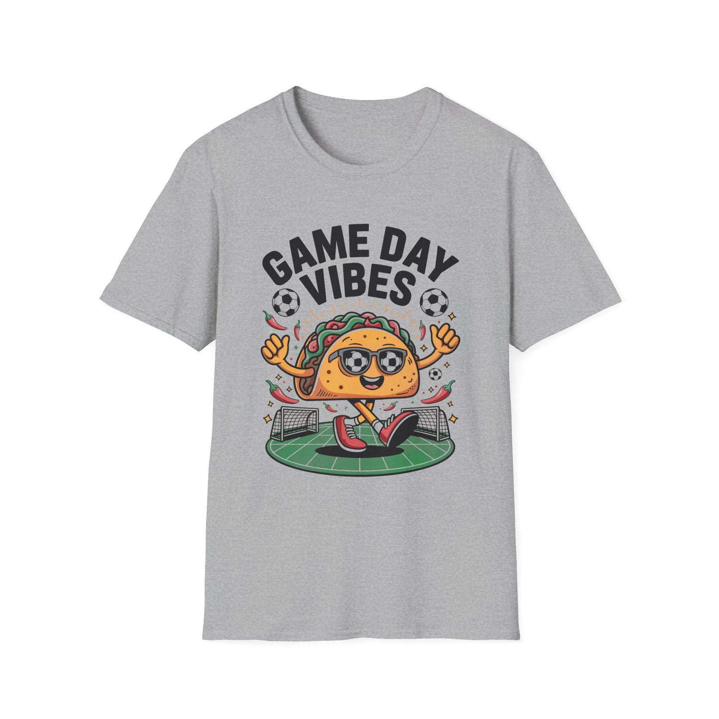 Tacos Game Day Soccer Vibes T-Shirt