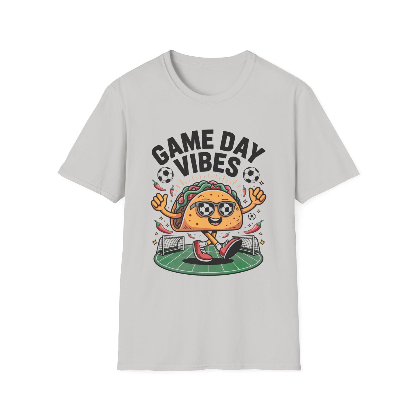 Tacos Game Day Soccer Vibes T-Shirt