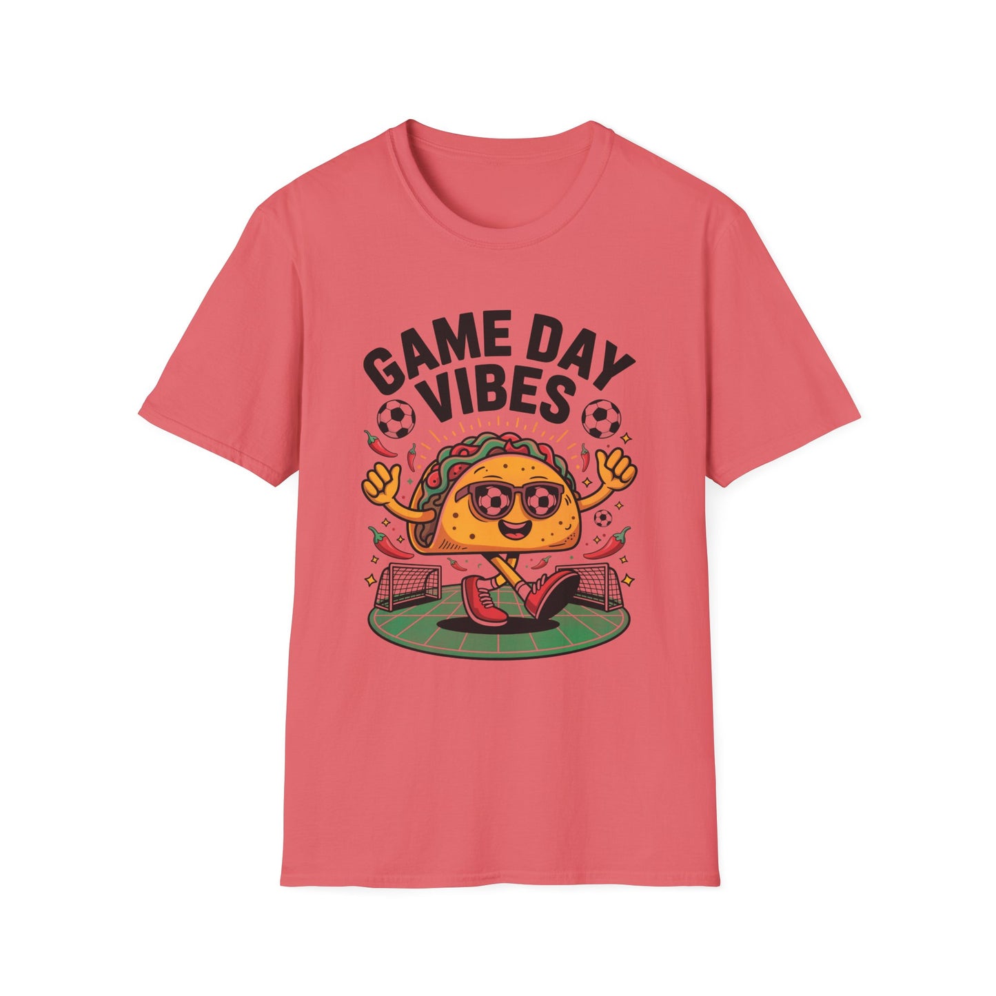 Tacos Game Day Soccer Vibes T-Shirt