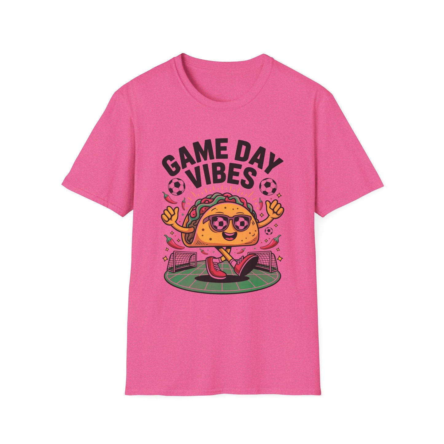 Tacos Game Day Soccer Vibes T-Shirt