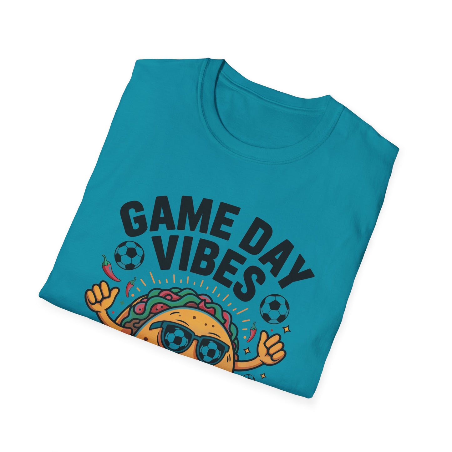 Tacos Game Day Soccer Vibes T-Shirt
