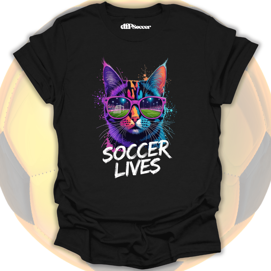 Cat Soccer Lives T-Shirt