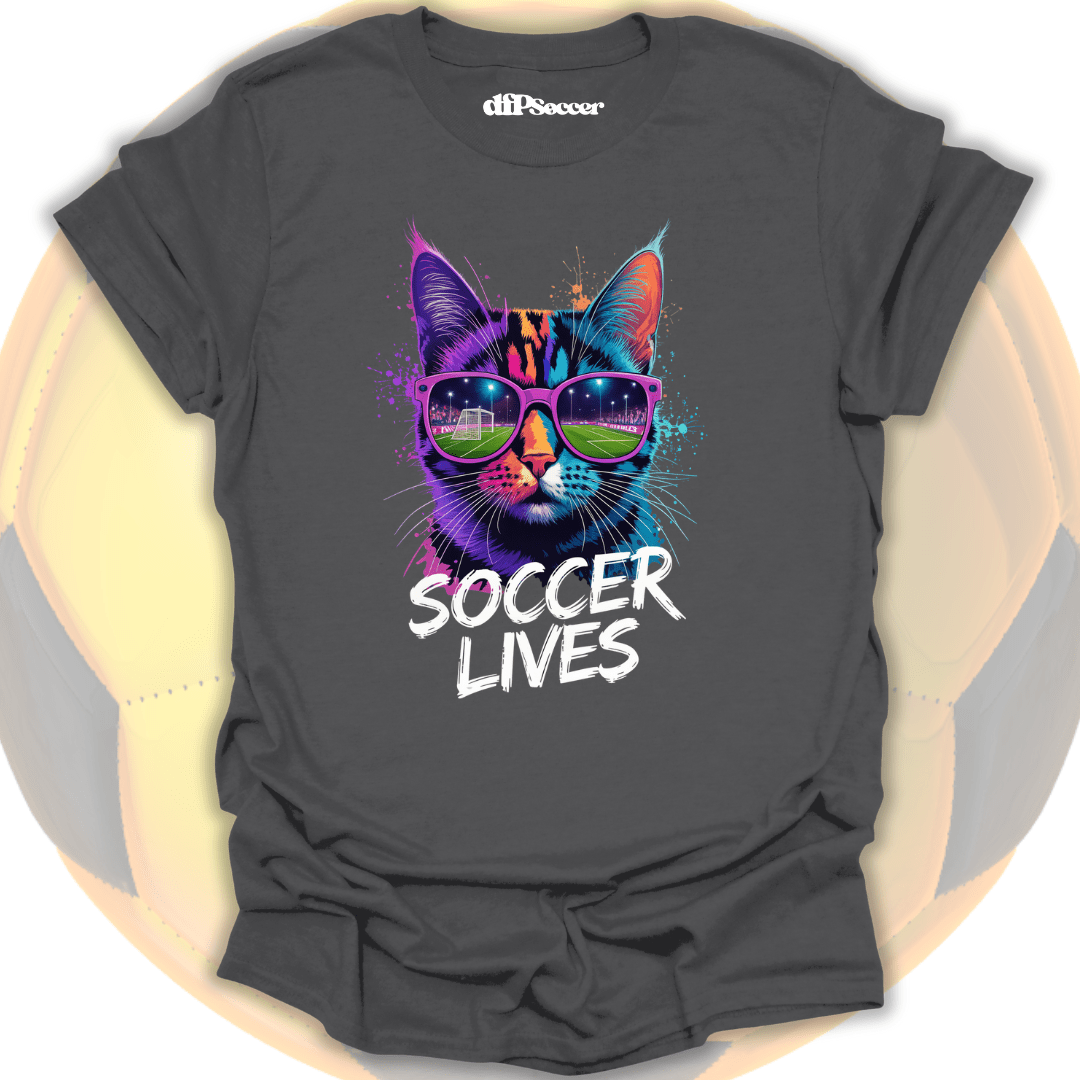Cat Soccer Lives T-Shirt