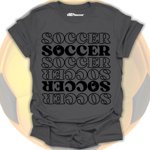 Soccer Pattern Grid T-Shirt