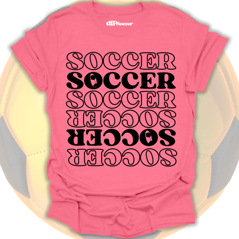 Soccer Pattern Grid T-Shirt