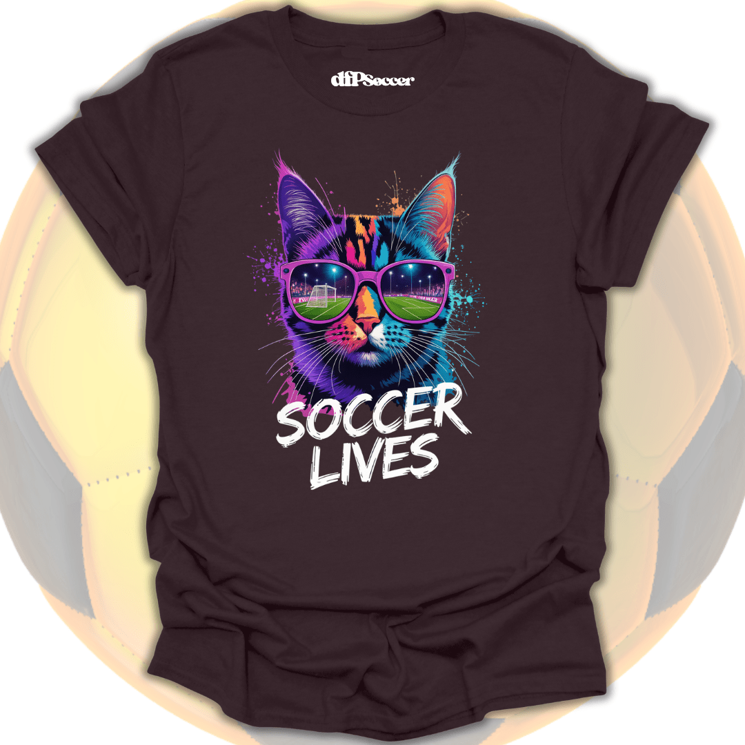 Cat Soccer Lives T-Shirt