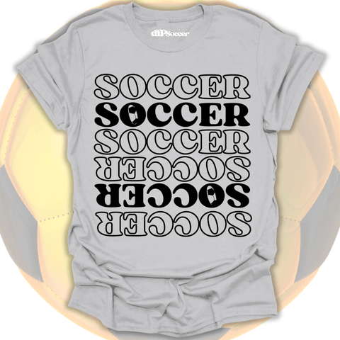 Soccer Pattern Grid T-Shirt