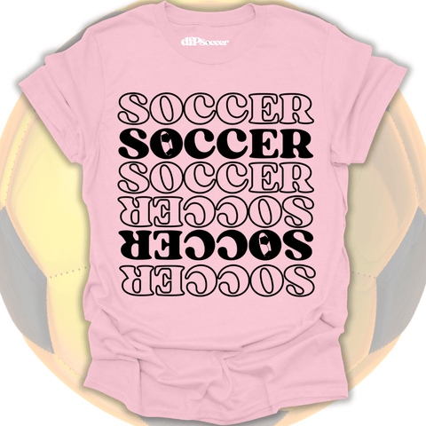 Soccer Pattern Grid T-Shirt