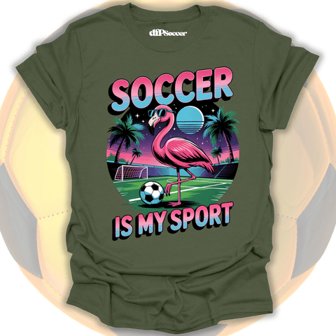 Flamingo Soccer T-Shirt