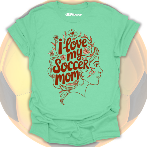 Floral Soccer Mom T-Shirt