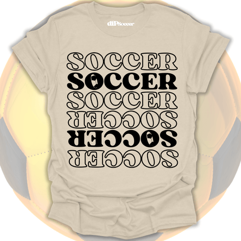 Soccer Pattern Grid T-Shirt