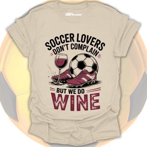 Soccer Wine Humor T-Shirt