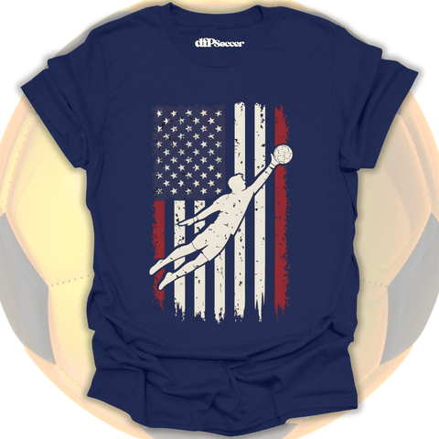 American Flag Goalie T-Shirt