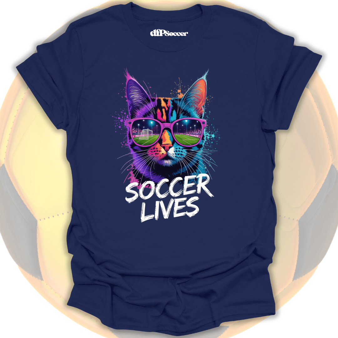 Cat Soccer Lives T-Shirt