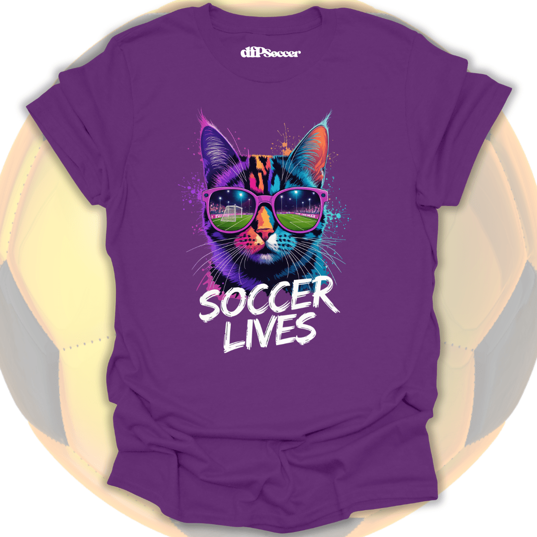 Cat Soccer Lives T-Shirt