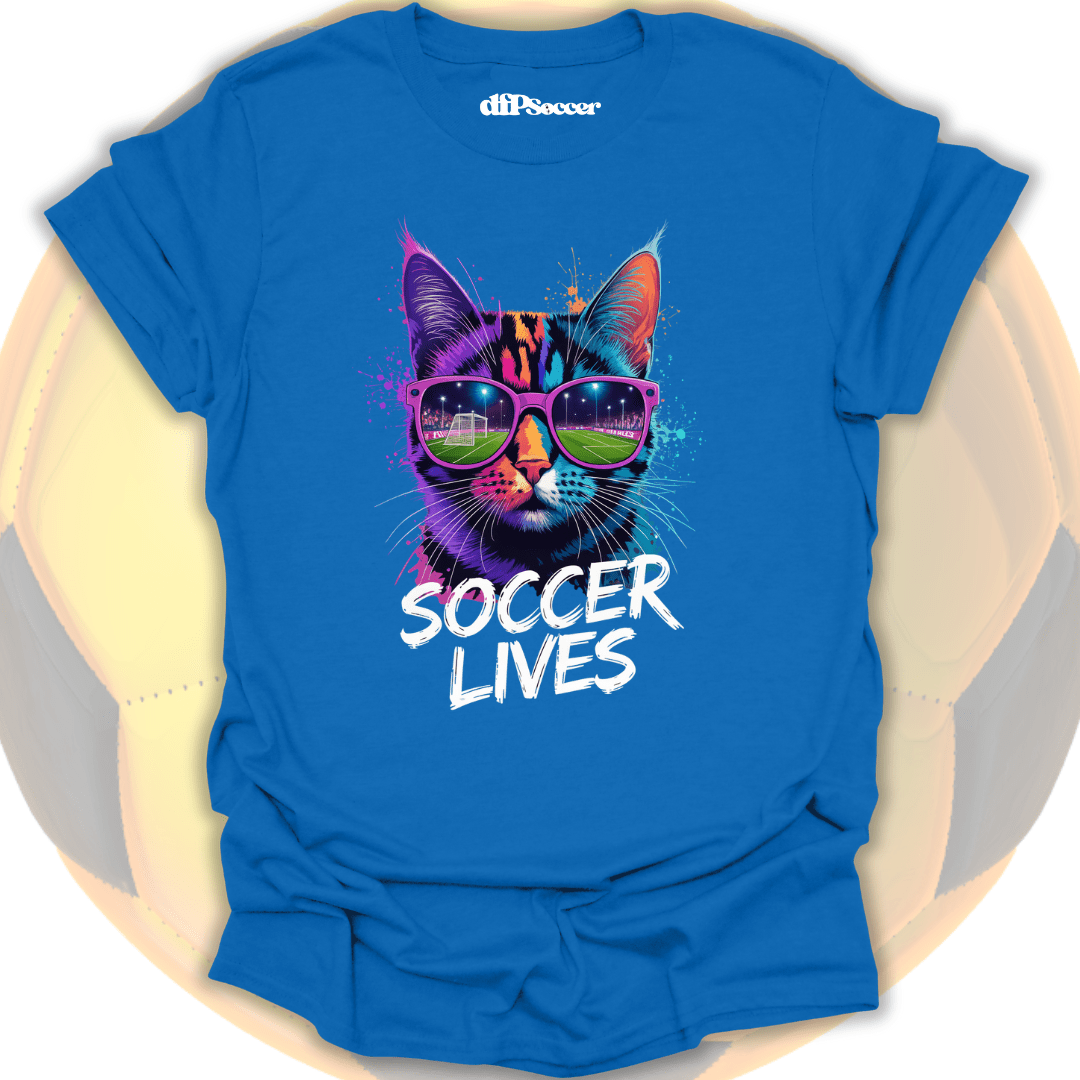 Cat Soccer Lives T-Shirt