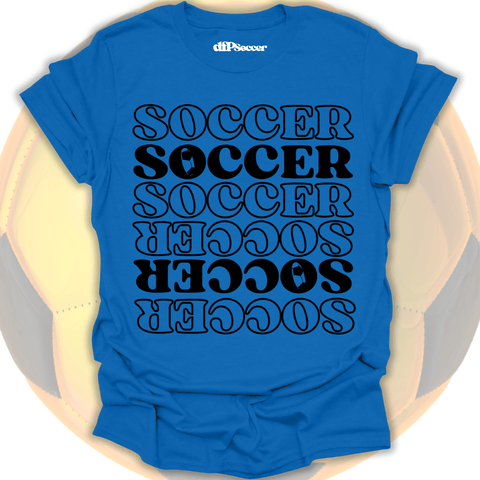 Soccer Pattern Grid T-Shirt