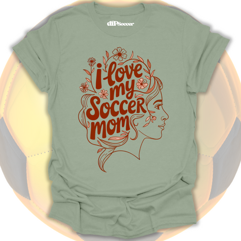 Floral Soccer Mom T-Shirt