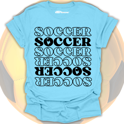 Soccer Pattern Grid T-Shirt