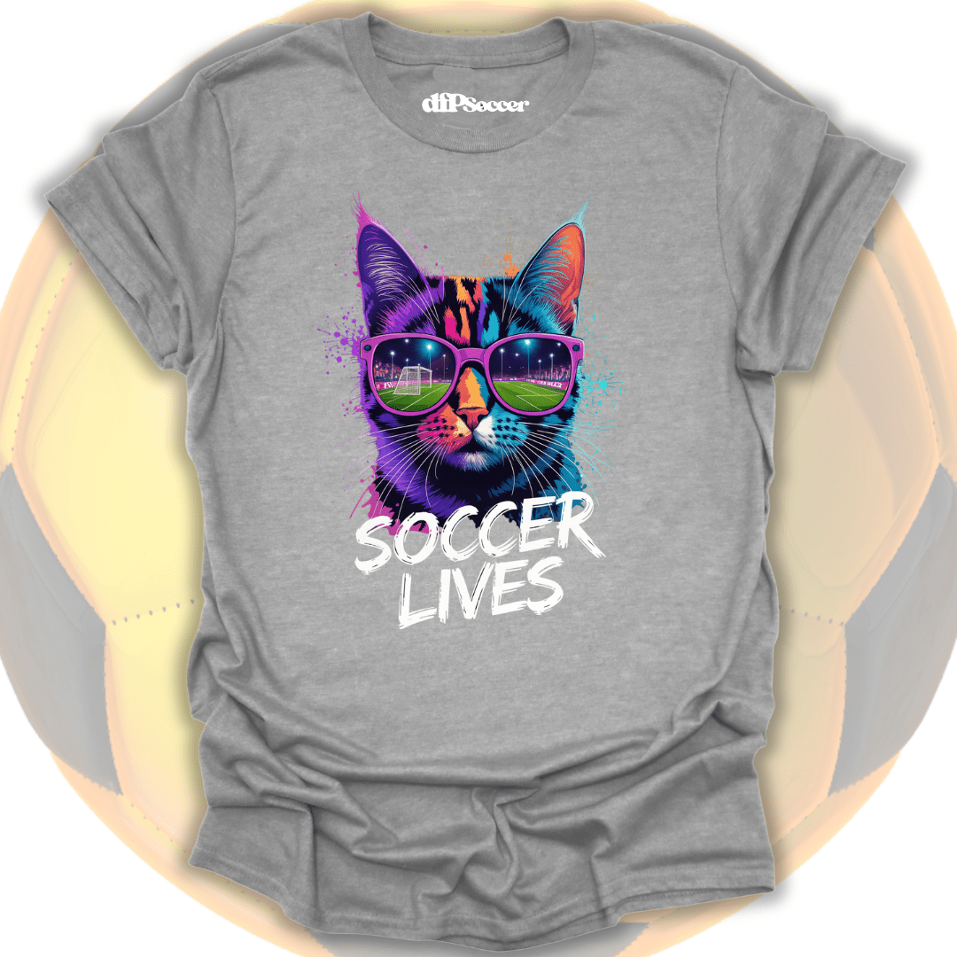 Cat Soccer Lives T-Shirt