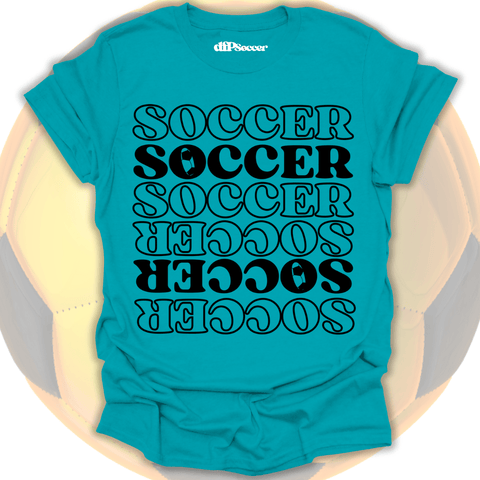 Soccer Pattern Grid T-Shirt