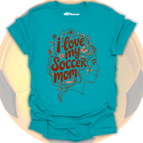 Floral Soccer Mom T-Shirt
