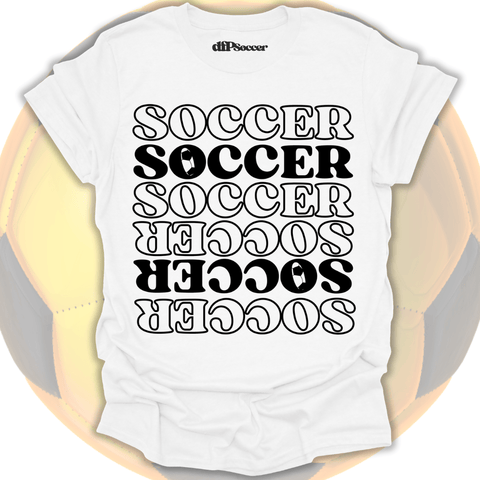 Soccer Pattern Grid T-Shirt