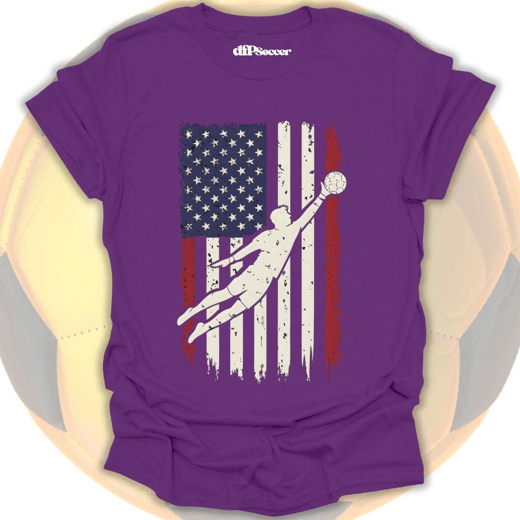 American Flag Goalie T-Shirt