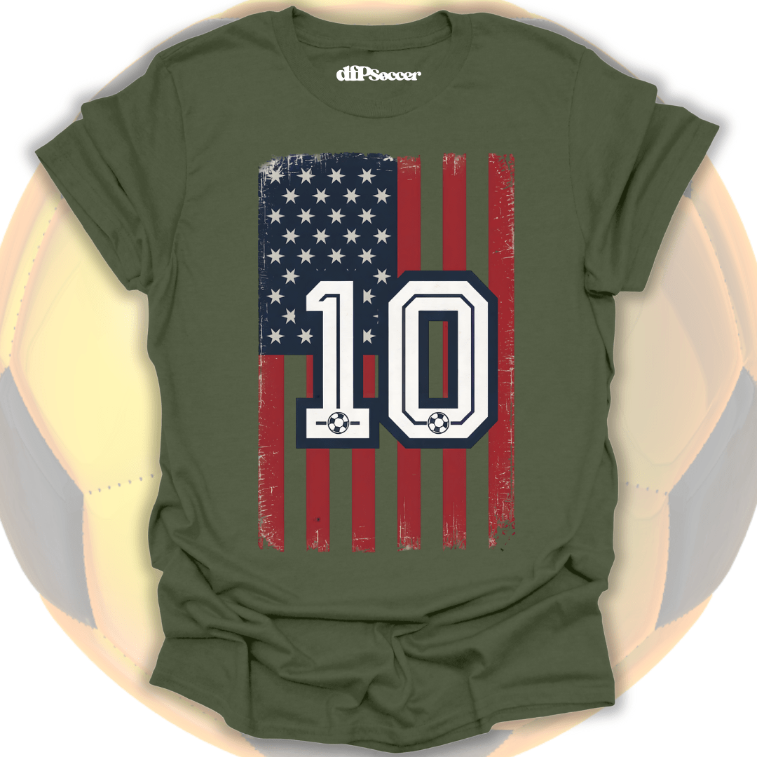 USA Flag Soccer T-Shirt