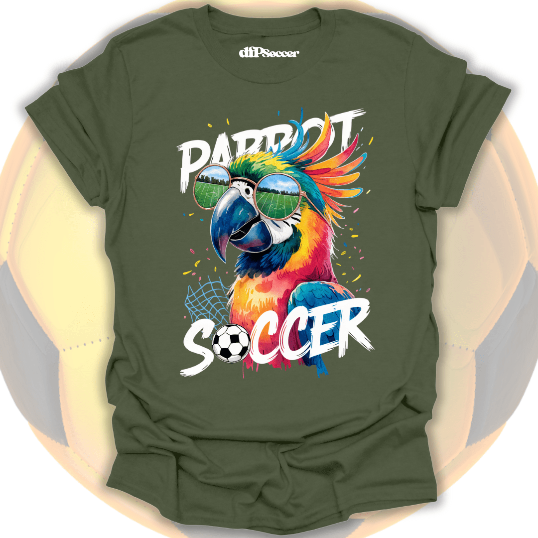 Cool Parrot Soccer T-Shirt