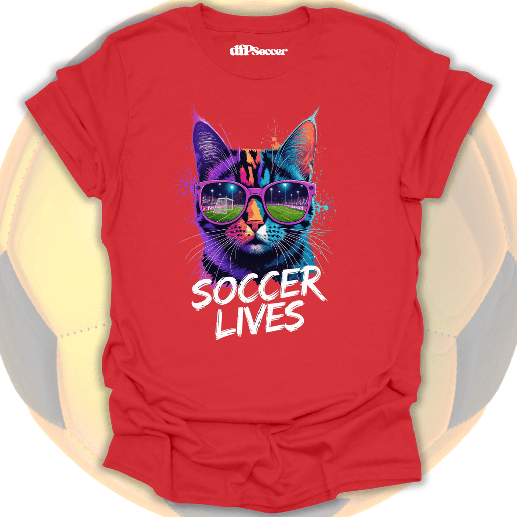 Cat Soccer Lives T-Shirt