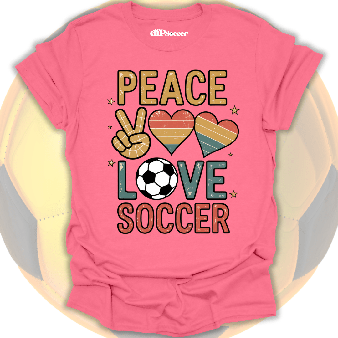 Peace Love Soccer T-Shirt