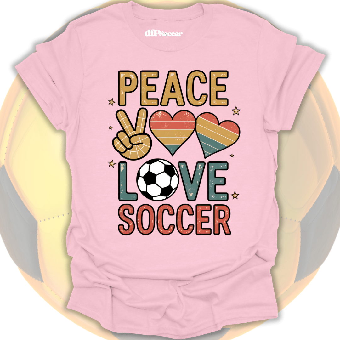 Peace Love Soccer T-Shirt