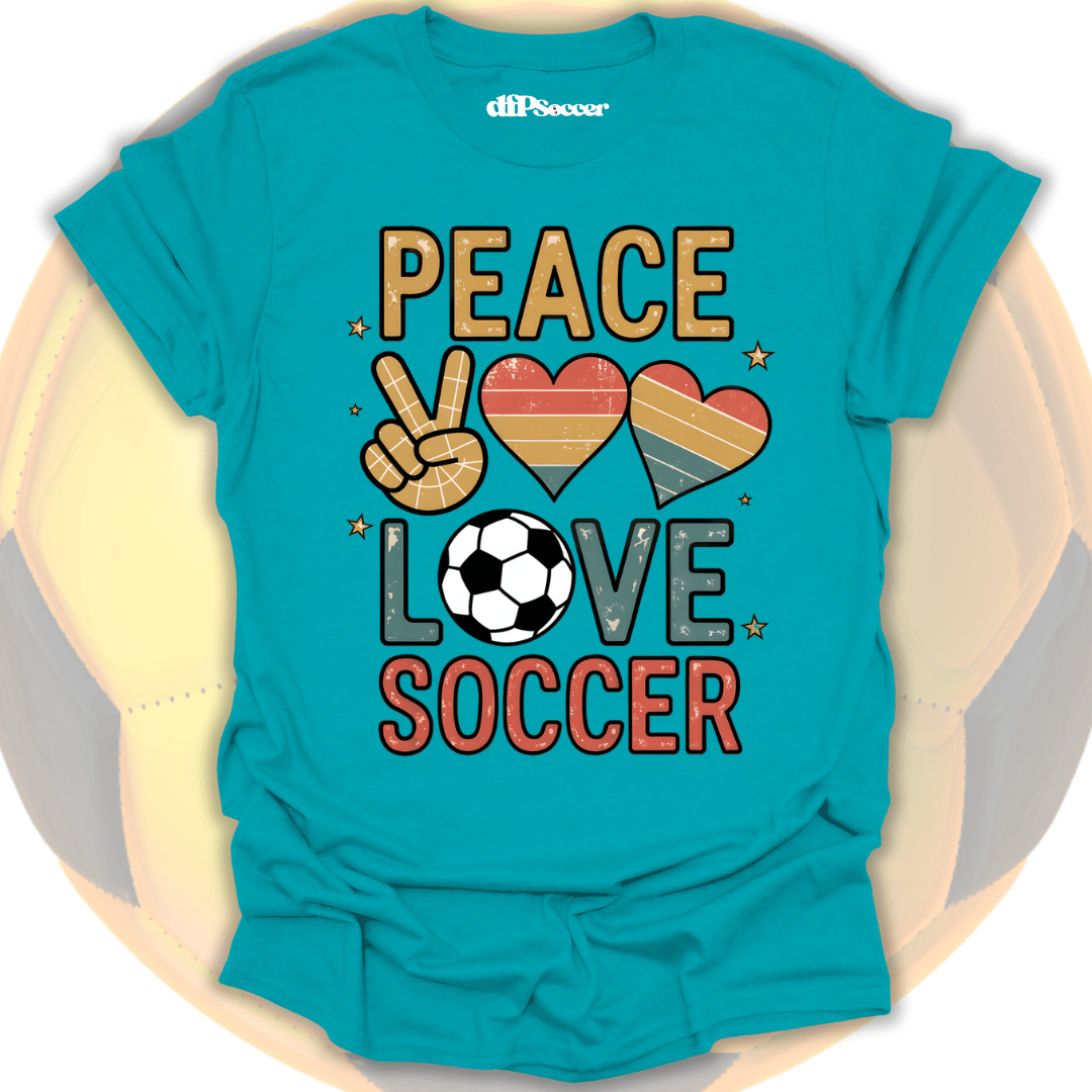 Peace Love Soccer T-Shirt