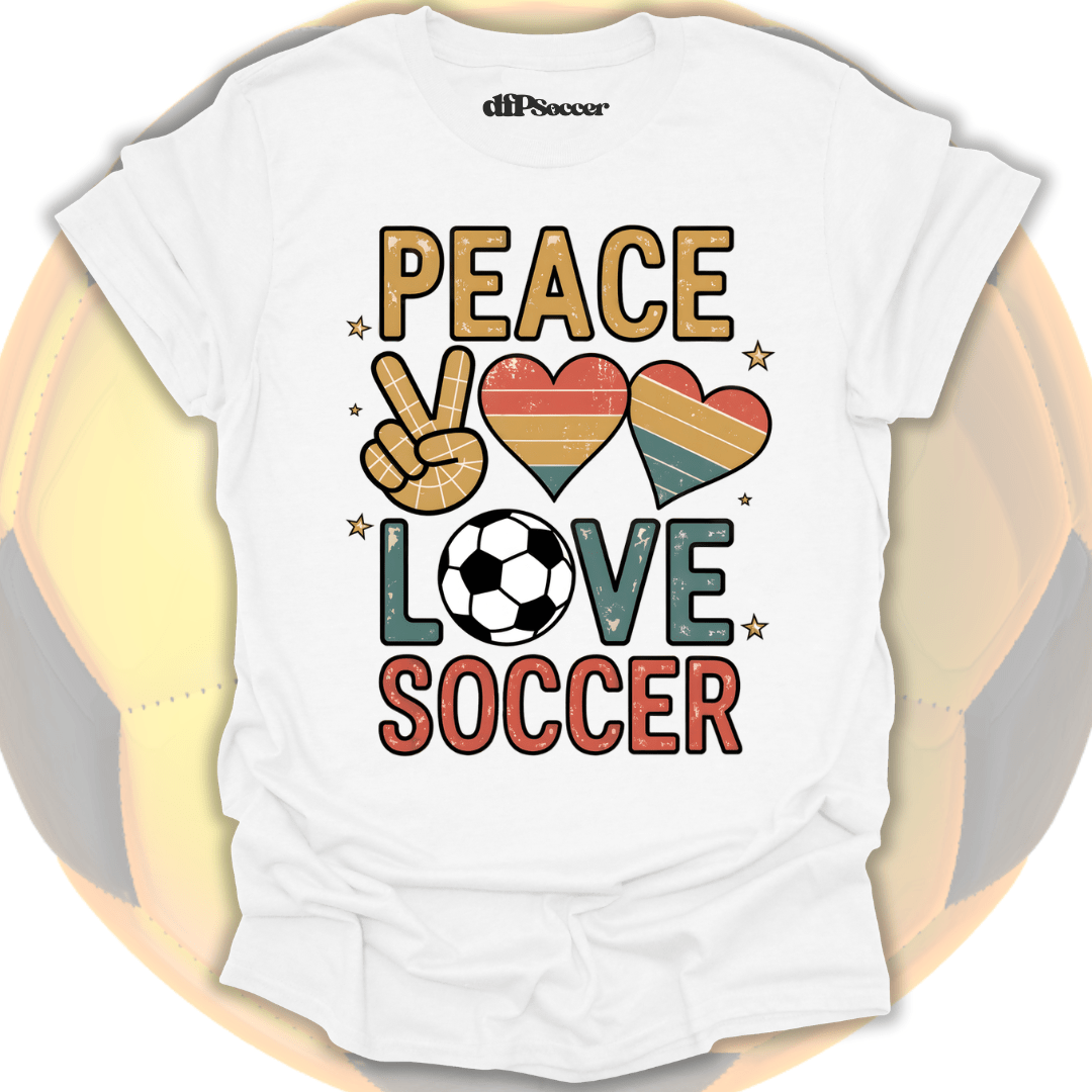 Peace Love Soccer T-Shirt