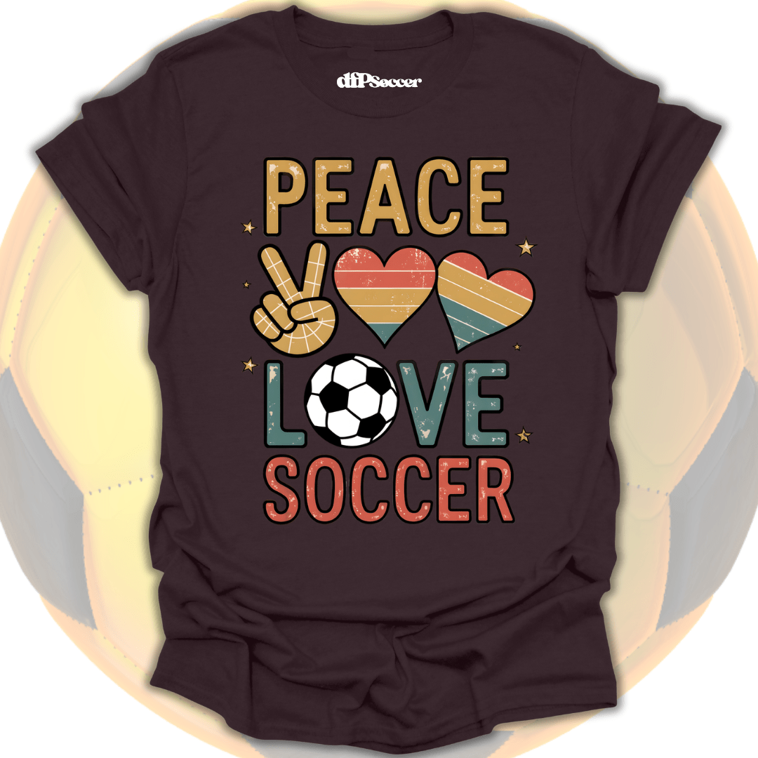 Peace Love Soccer T-Shirt