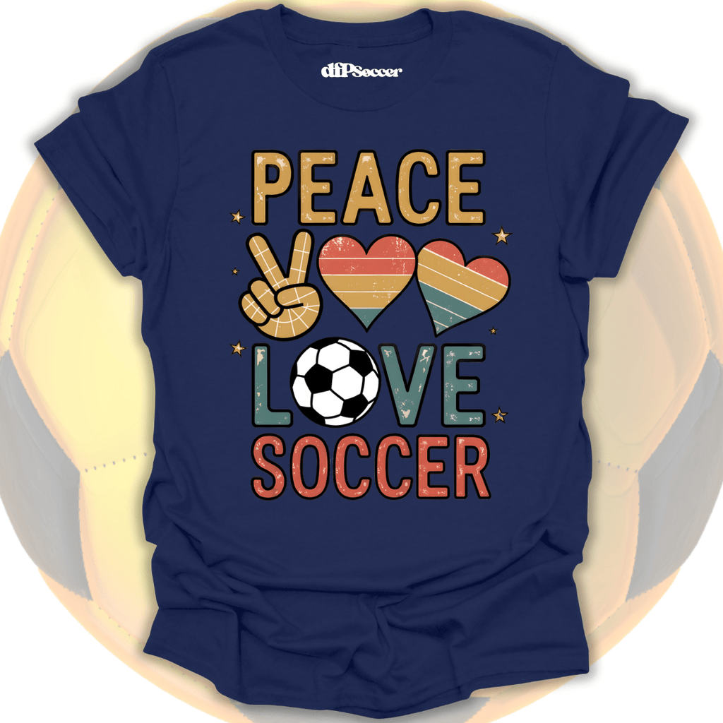 Peace Love Soccer T-Shirt