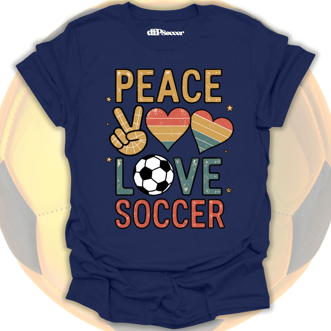 Peace Love Soccer T-Shirt