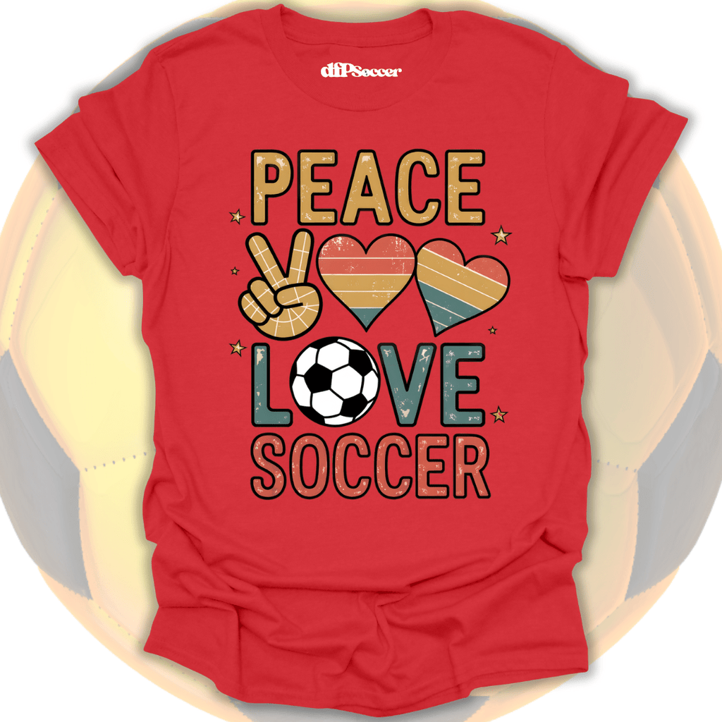 Peace Love Soccer T-Shirt