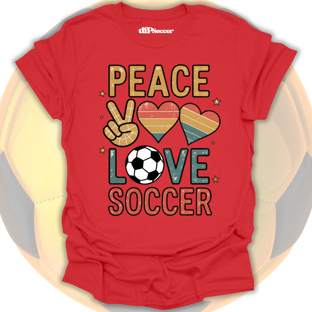 Peace Love Soccer T-Shirt