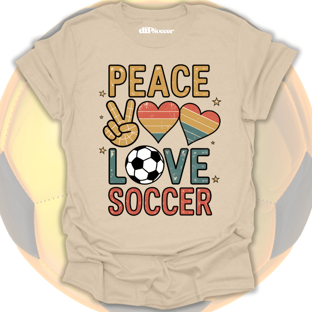 Peace Love Soccer T-Shirt