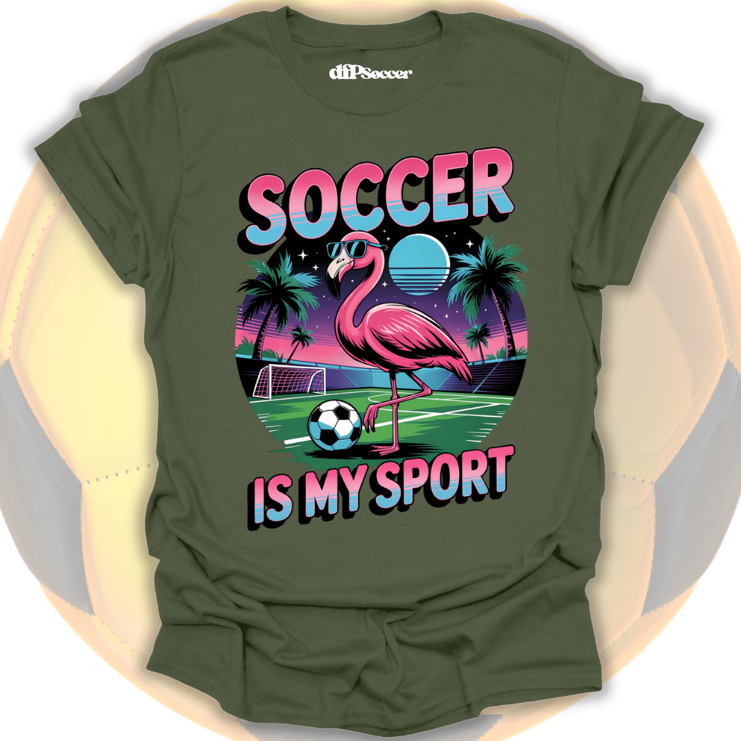 Flamingo Soccer T-Shirt