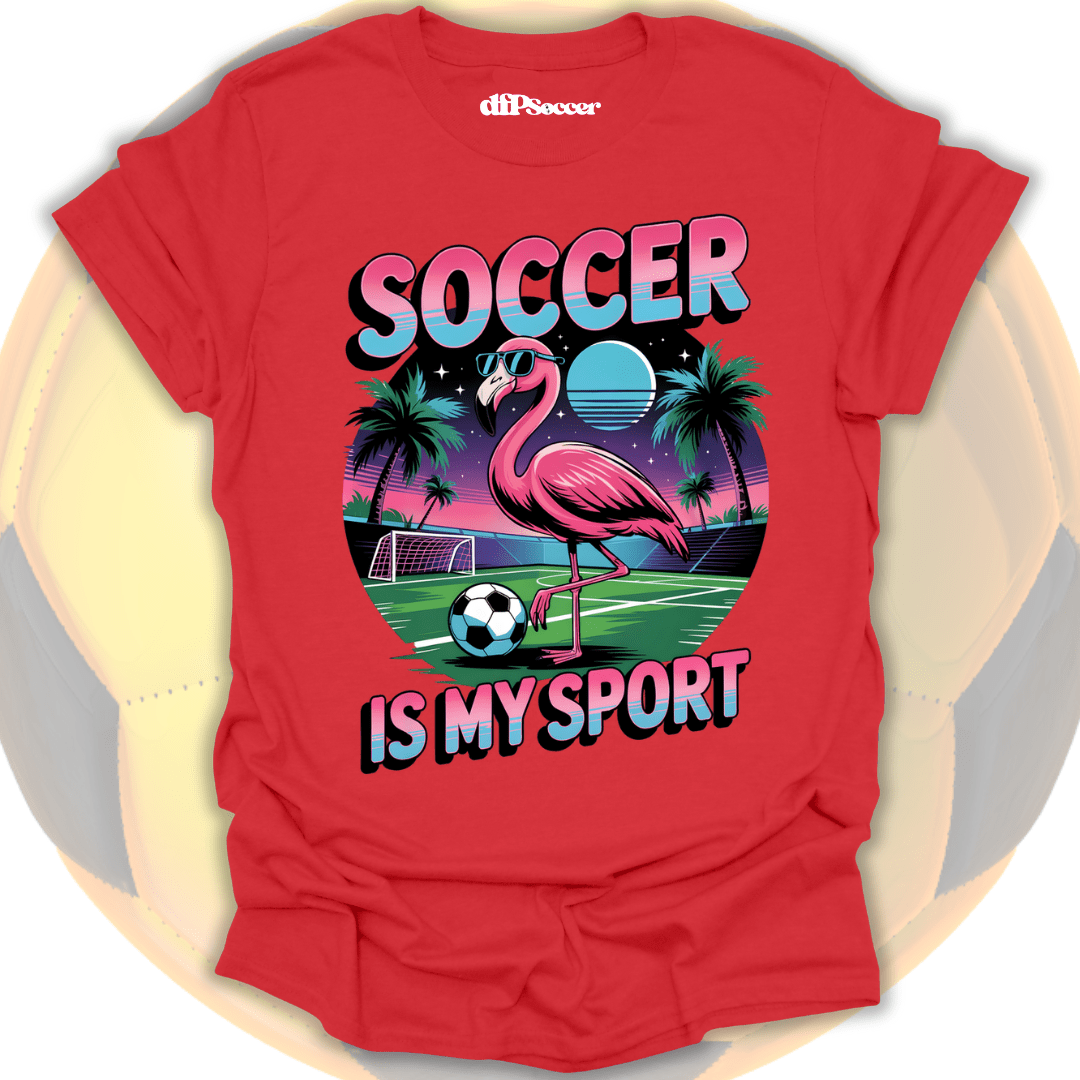Flamingo Soccer T-Shirt