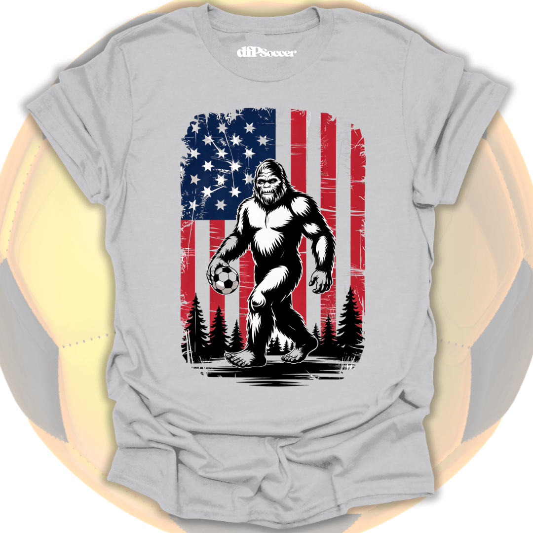 Bigfoot Plays Soccer T-Shirt
