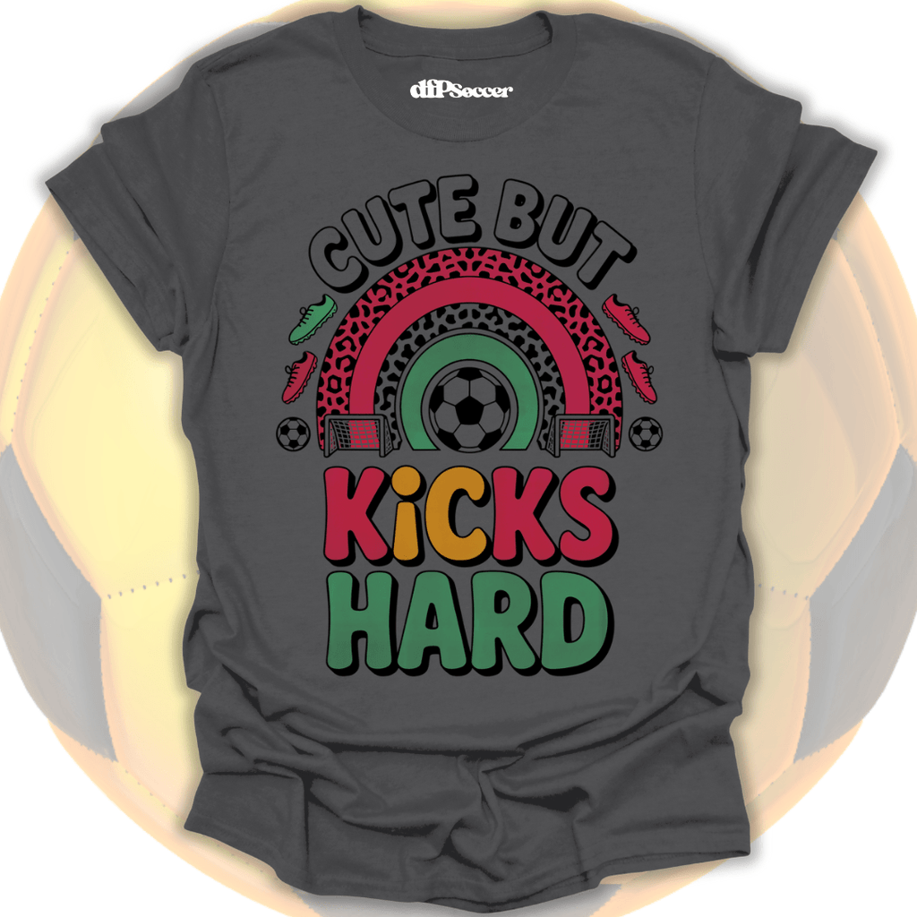Kicks Hard Soccer T-Shirt