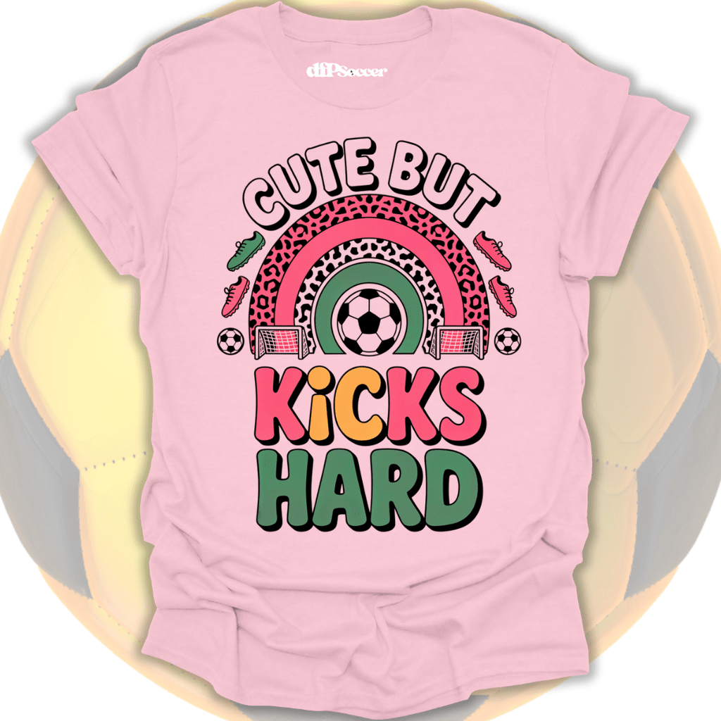 Kicks Hard Soccer T-Shirt