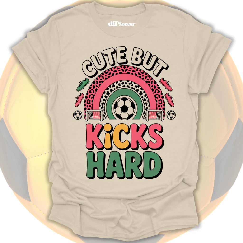 Kicks Hard Soccer T-Shirt