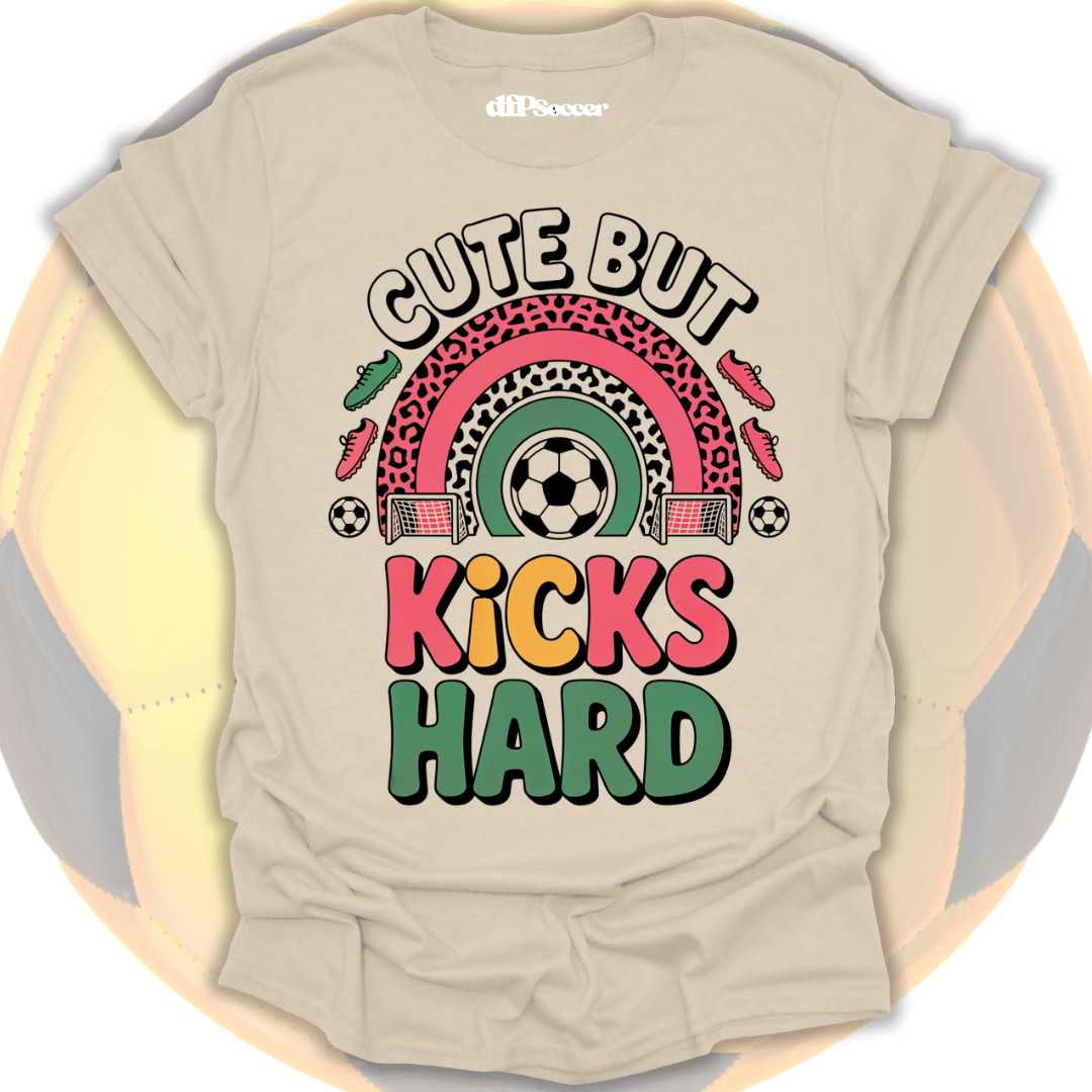 Kicks Hard Soccer T-Shirt