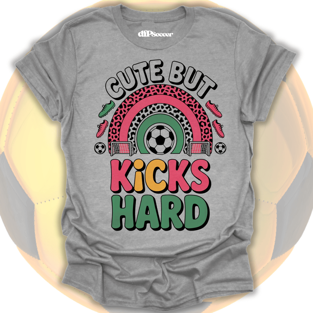 Kicks Hard Soccer T-Shirt