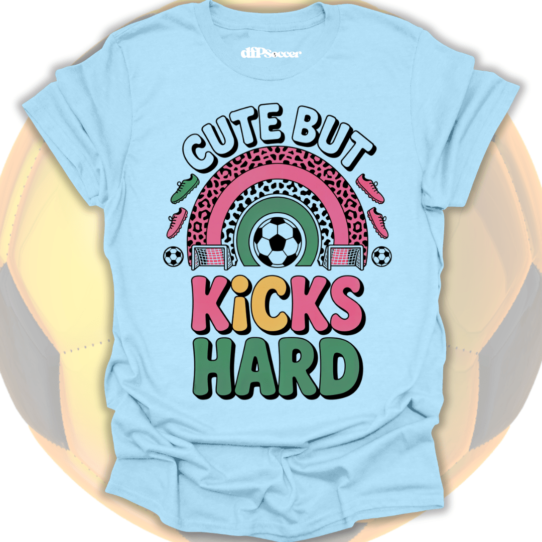 Kicks Hard Soccer T-Shirt